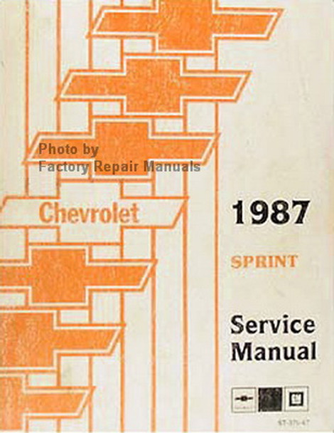 Chevrolet 1987 Sprint Service Manual