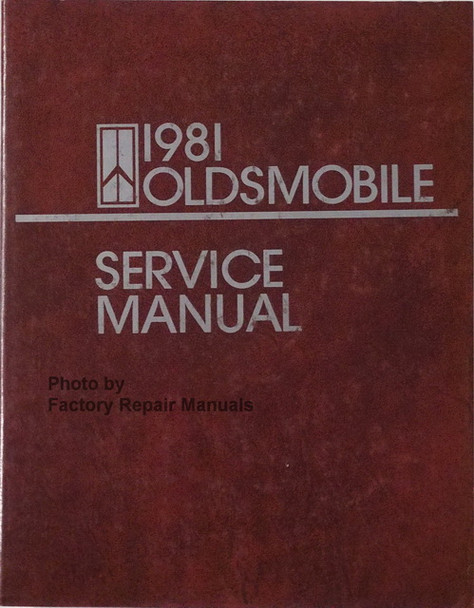1981 Oldsmobile Service Manual