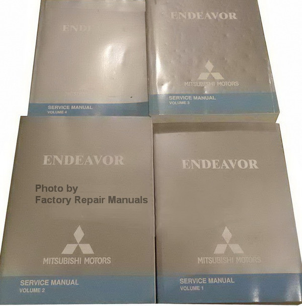 2004 Mitsubishi Endeavor Service Manuals Volume 1, 2, 3, 4