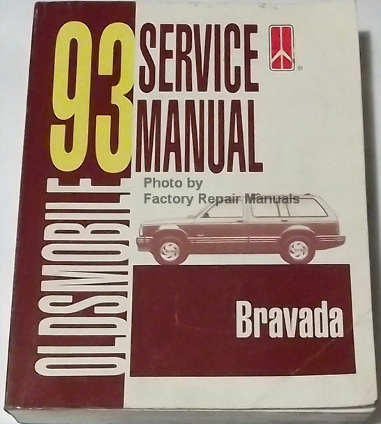 1993 Oldsmobile Service Manual Bravada