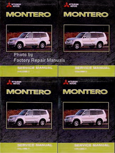 2001 Montero Service Manual Volume 1, 2, 3, 4 Mitsubishi Motors