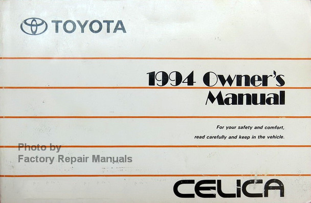 Toyota 1994 Owner's Manual Celica