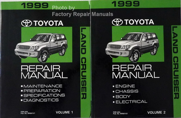 1999 Toyota Land Cruiser Repair Manuals Volume 1 and 2