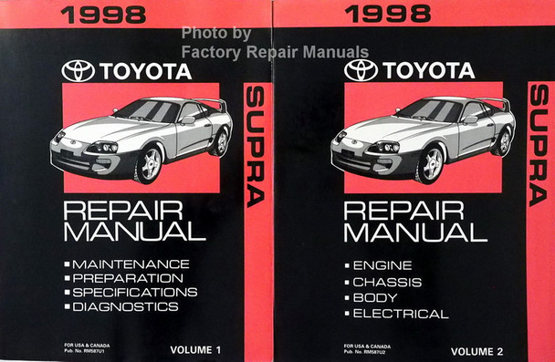 1998 Toyota Supra Repair Manuals Volume 1, 2