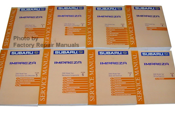 2000 Subaru Impreza Factory Service Manual Set Original Shop Repair