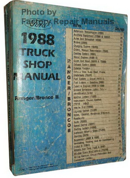 Ford 1988 Truck Shop Manual Ranger / Bronco II