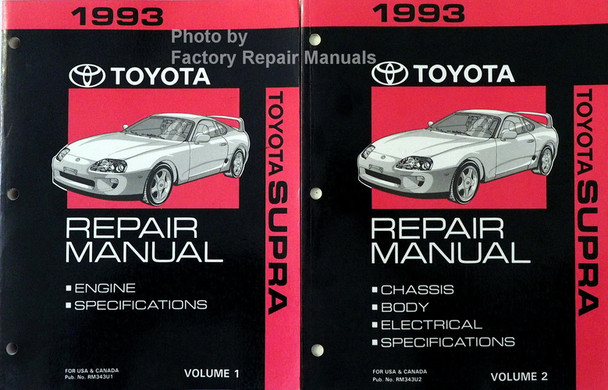 1993 Toyota Supra Repair Manuals Volume 1, 2