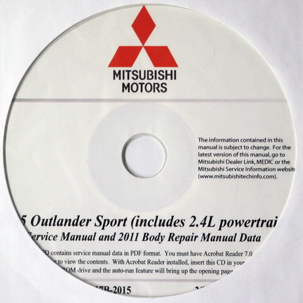 2015 Mitsubishi Outlander Sport Service Manual