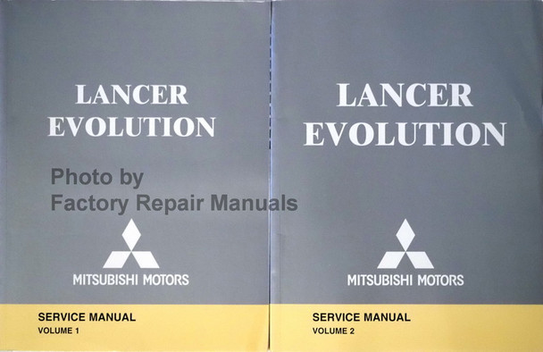 2005 Mitsubishi Lancer Evolution Service Manual Volume 1, 2