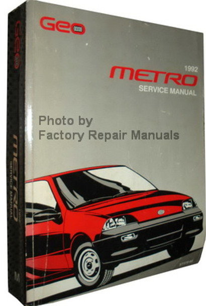 Geo 1992 Metro Service Manual