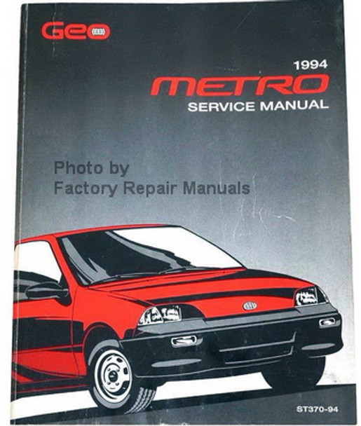 Geo 1994 Metro Service Manual