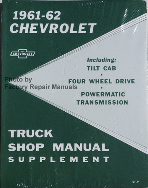 1960-61-62 Chevrolet Truck Shop Manual Supplement