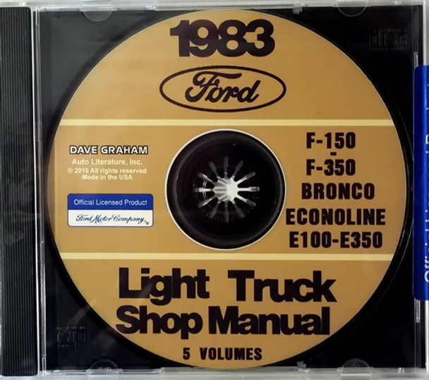 1983 Ford Light Truck Shop Manuals 5 Volumes