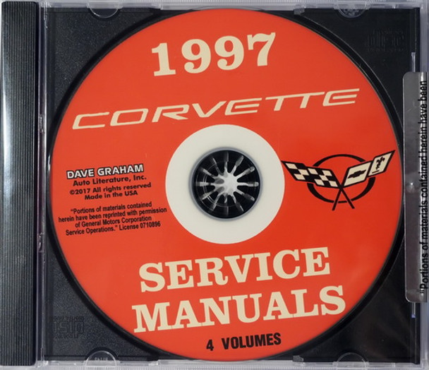 1997 Chevrolet Corvette Service Manual Volumes 1, 2, 3 and Supplement on CD