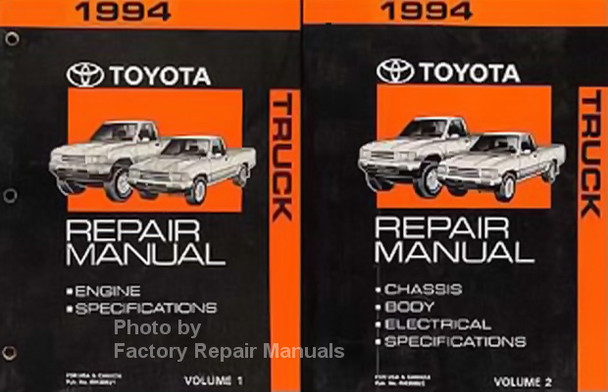 1994 Toyota Truck Repair Manual Volume 1 and 2