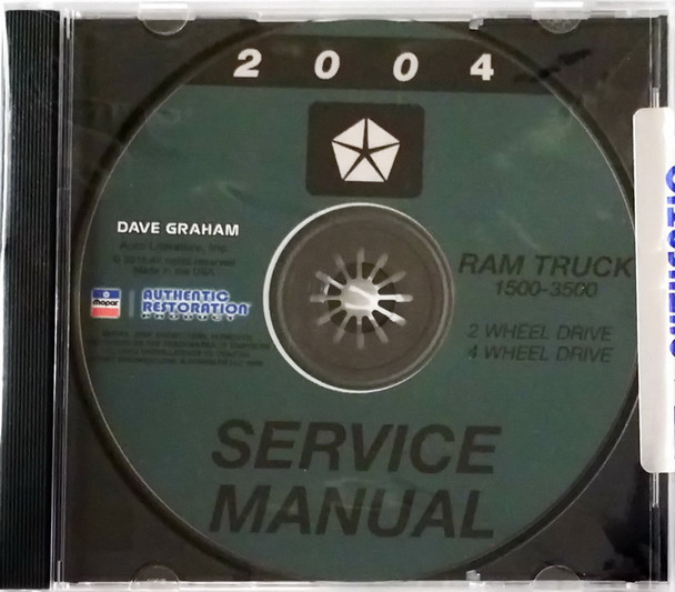 2004 Dodge Ram Truck Service Information 1500 2500 3500 