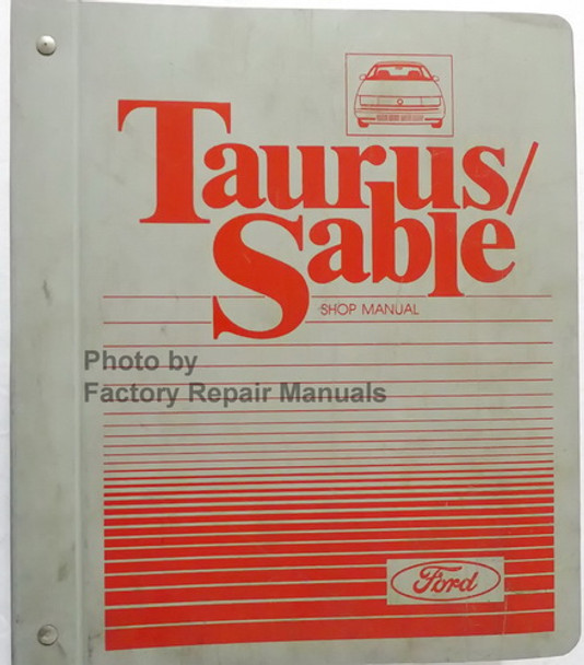 1987 Ford Taurus Mercury Sable Shop Manual