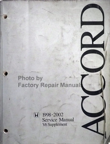 1998-2002 Honda Accord Service Manual V6 Supplement