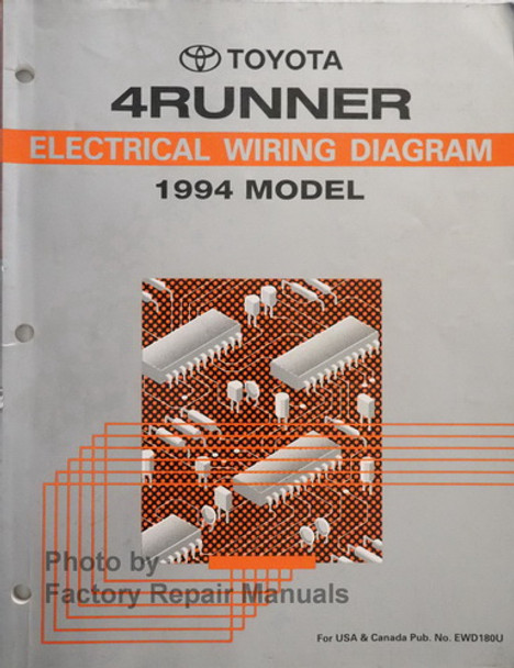 Toyota 4Runner Electrical Wiring Diagram 1994 Model