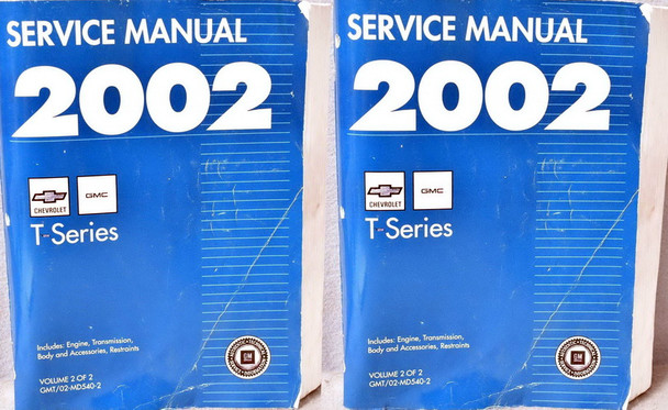 2002 Chevrolet GMC T Series Truck Factory Shop Service Manual Volume 1, 2