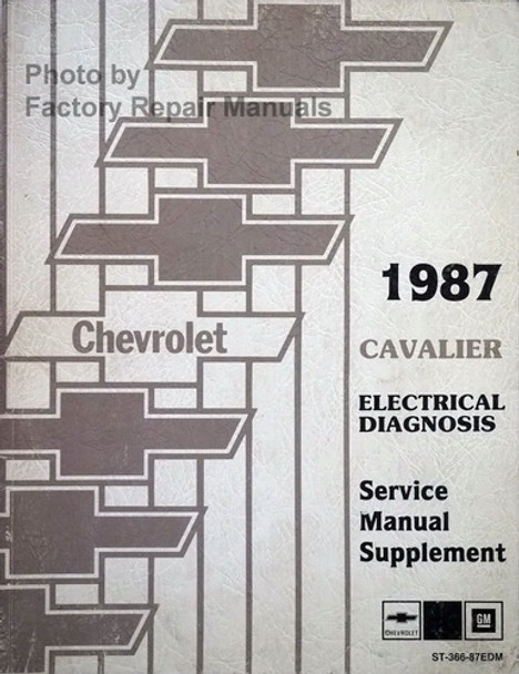 1987 Chevy Cavalier Electrical Diagnosis Service Manual Supplement