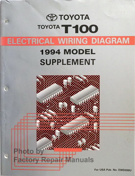 1994 Toyota T100 Electrical Wiring Diagrams Supplement