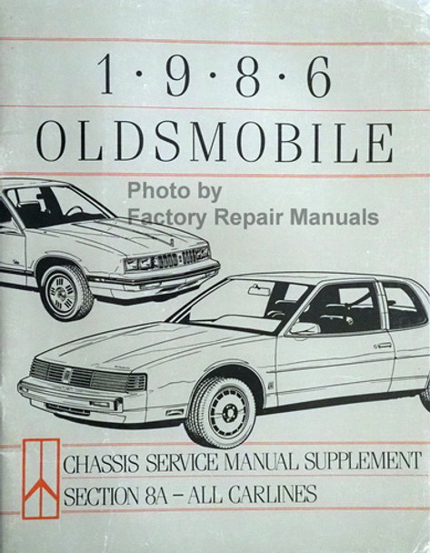 1986 Oldsmobile Electrical Diagnosis Manual Supplement