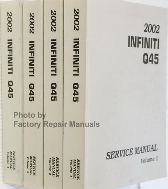 2002 Infiniti Q45 Service Manual Volume 1, 2, 3, 4