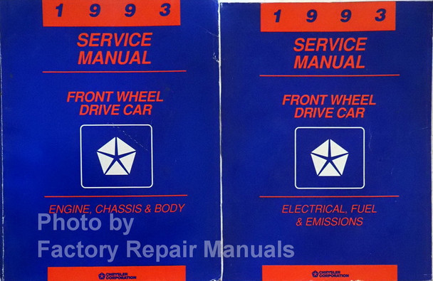 1993 Chrysler Front Wheel Drive Car Service Manual Volume 1, 2