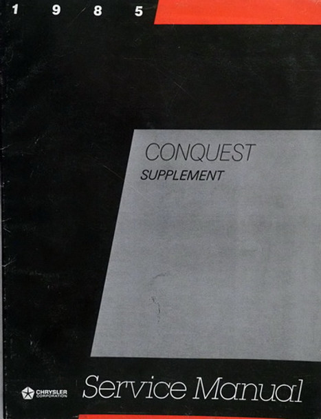 1985 Dodge Plymouth Conquest Shop Service Manual Supplement