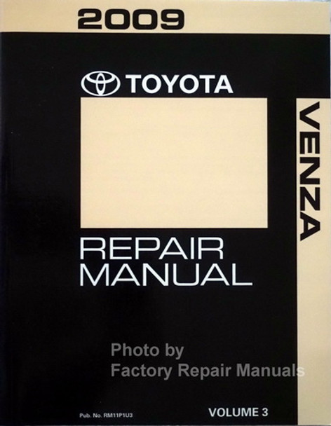 2009 Toyota Venza Repair Manual Volume 3