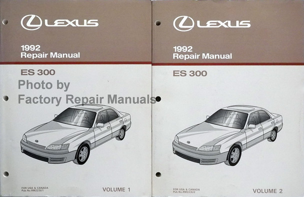 1992 Lexus ES300 Repair Manuals Volume 1, 2