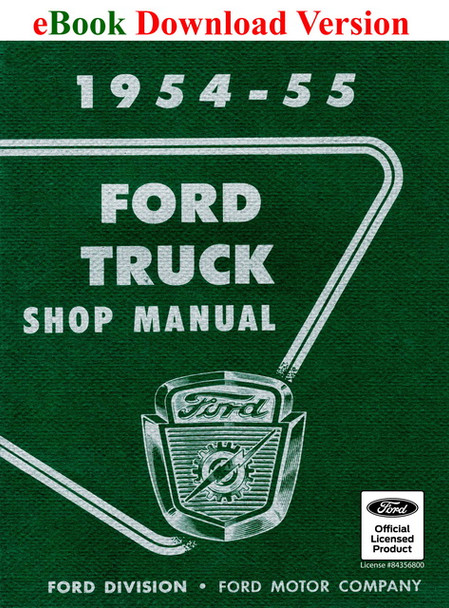 1954-55 Ford Truck Shop Manual Download