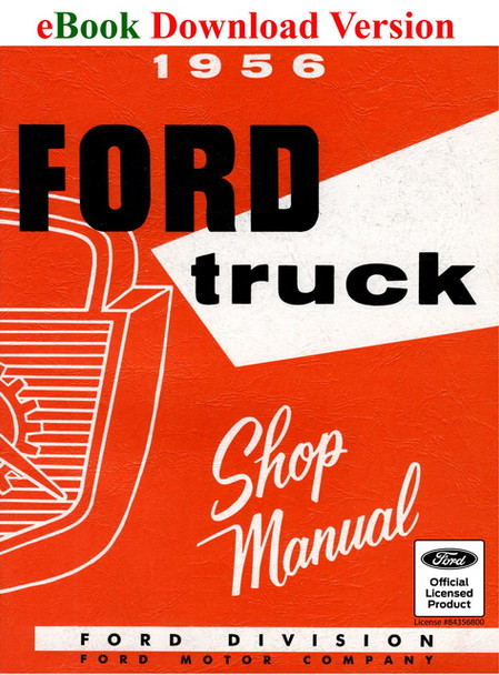 1956 Ford Truck Shop Manual Download