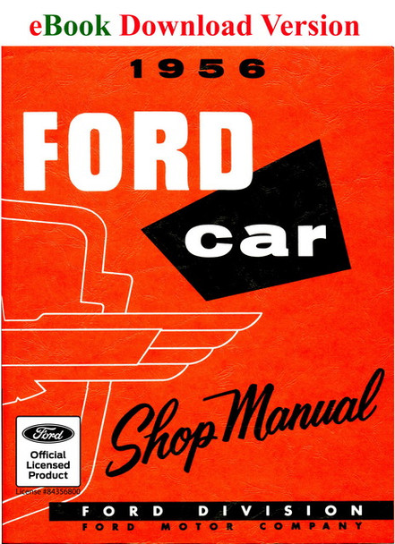 1956 Ford Car and Thunderbird Factory Shop Service Manual Download