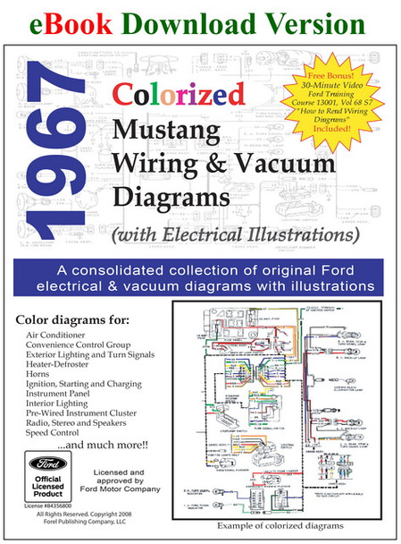 1967 Ford Mustang Colorized Wiring Diagrams Download