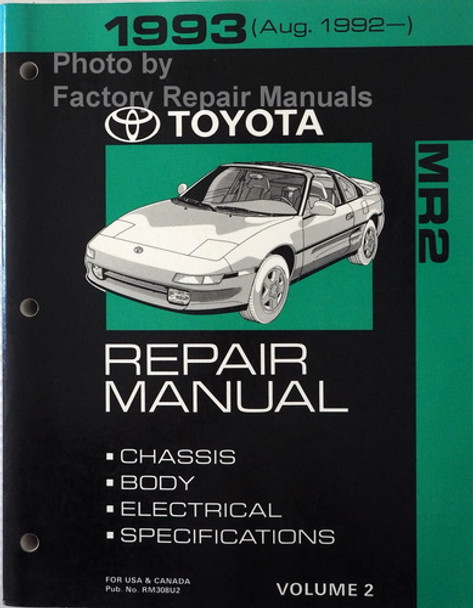 1993 Toyota MR2 Repair Manuals Volume 2