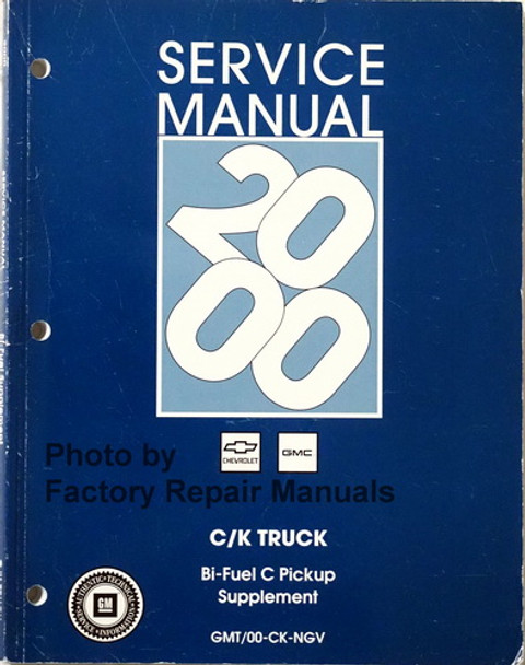 2000 Chevy GMC C2500 K2500 Bi-Fuel Service Manual Supplement