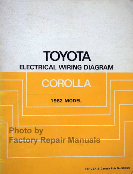 1982 Toyota Corolla Electrical Wiring Diagrams