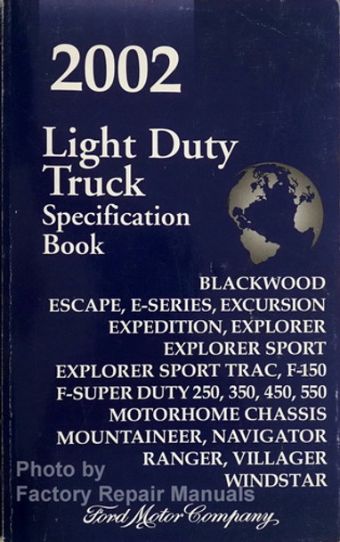 2002 Ford Truck Specifications Book