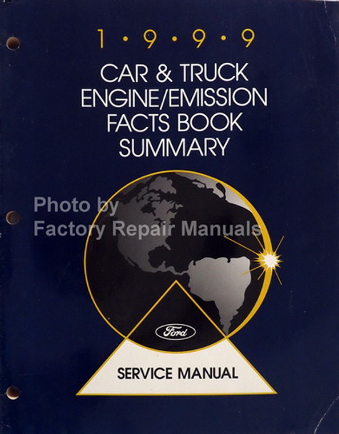 1999 Ford Lincoln Mercury Car & Truck Engine/Emissions Facts Book Summary