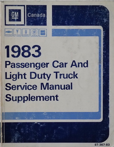 1983 GM Canadian Passenger Car and Truck Service Manual Supplement
