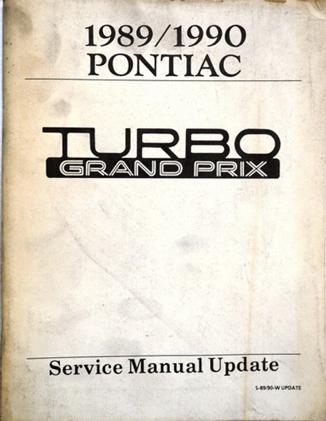 1990 Pontiac Grand Prix Turbo Service Manual Update