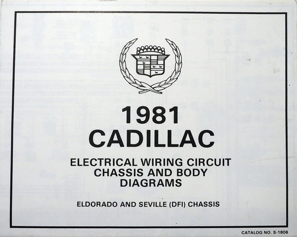 1981 Cadillac Eldorado and Seville Chassis Electrical Wiring Circuit Diagrams 