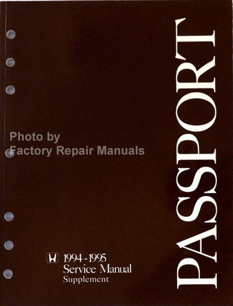 1994 1995 Honda Passport Service Manual Supplement
