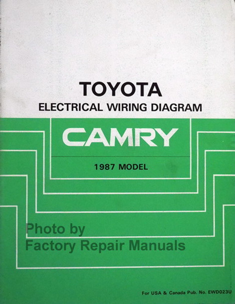 1986 Toyota Camry Electrical Wiring Diagrams