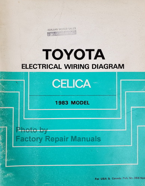 1983 Toyota Celica Electrical Wiring Diagrams 