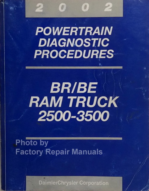 2002 Dodge Ram 2500 3500 Truck Powertrain Diagnostic Procedures Manual