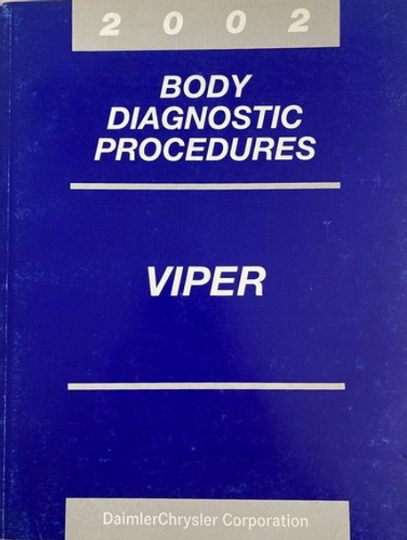 2002 Dodge Viper Body Diagnostics Procedures