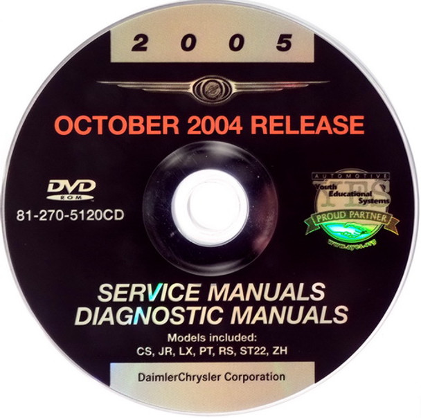 2005 Chrysler Sebring Coupe, Dodge Stratus Coupe Service Manuals on DVD
